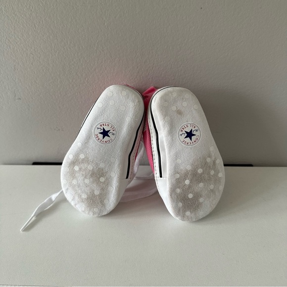 Converse baby all star size 3 11.5 sm pink  canvas - Picture 3 of 5